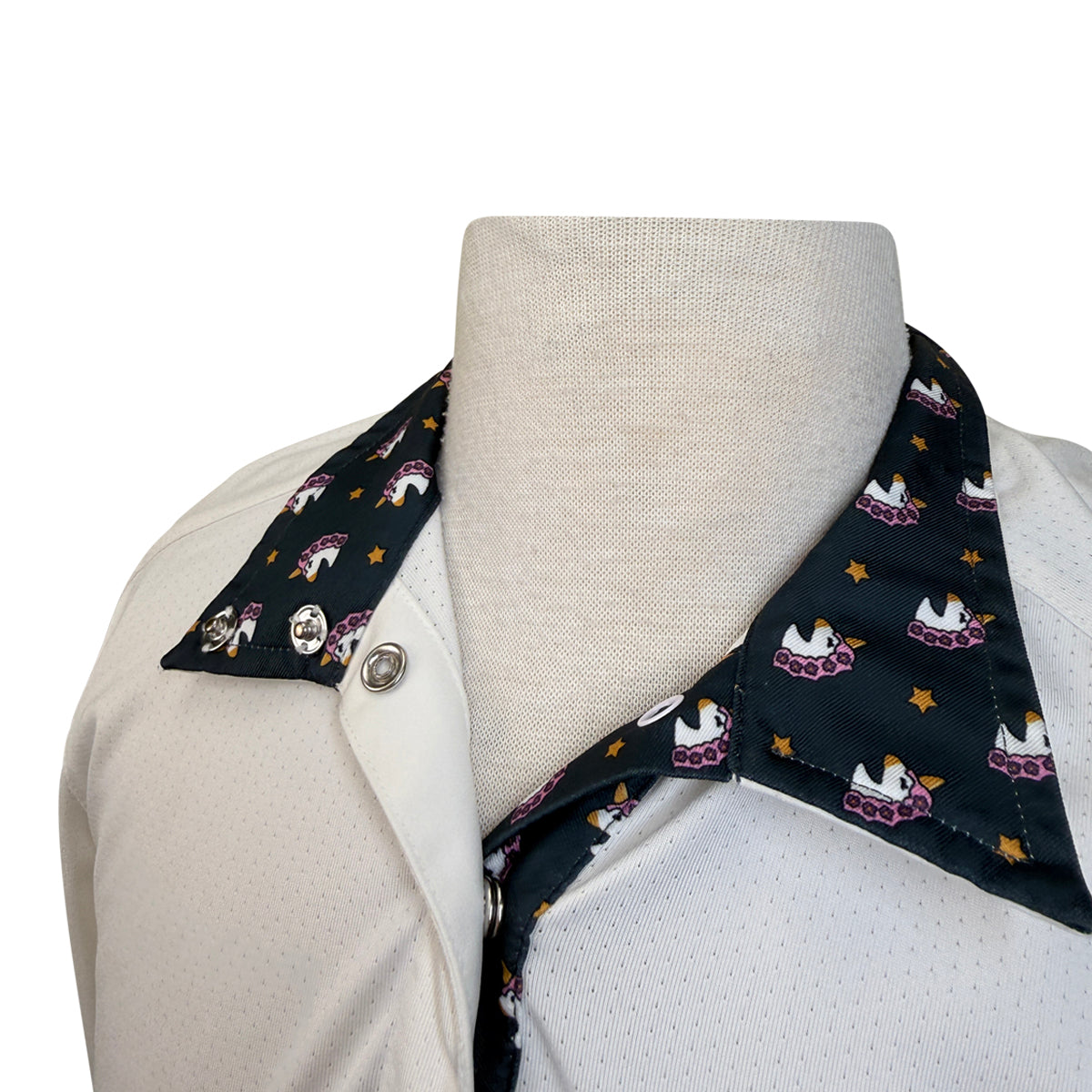 Essex Classic Talent Yarn Show Shirt in White/Unicorn Heads