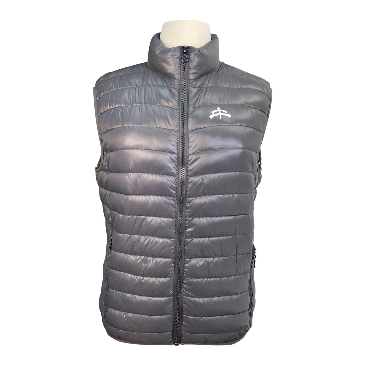 MakeBe Puffer Vest  in Steel Grey