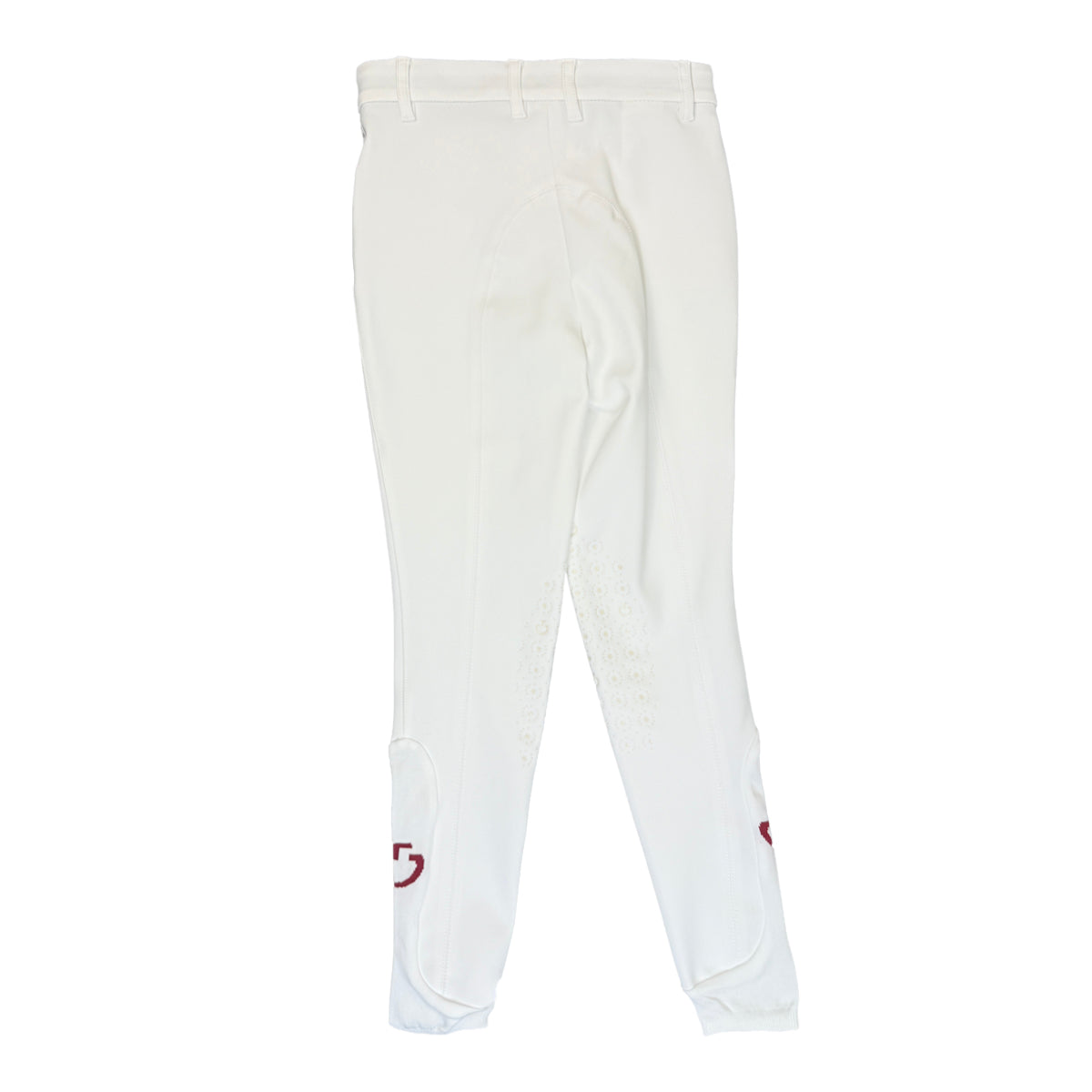 Cavalleria Toscana Kid's CT Logo Grip Breeches in White