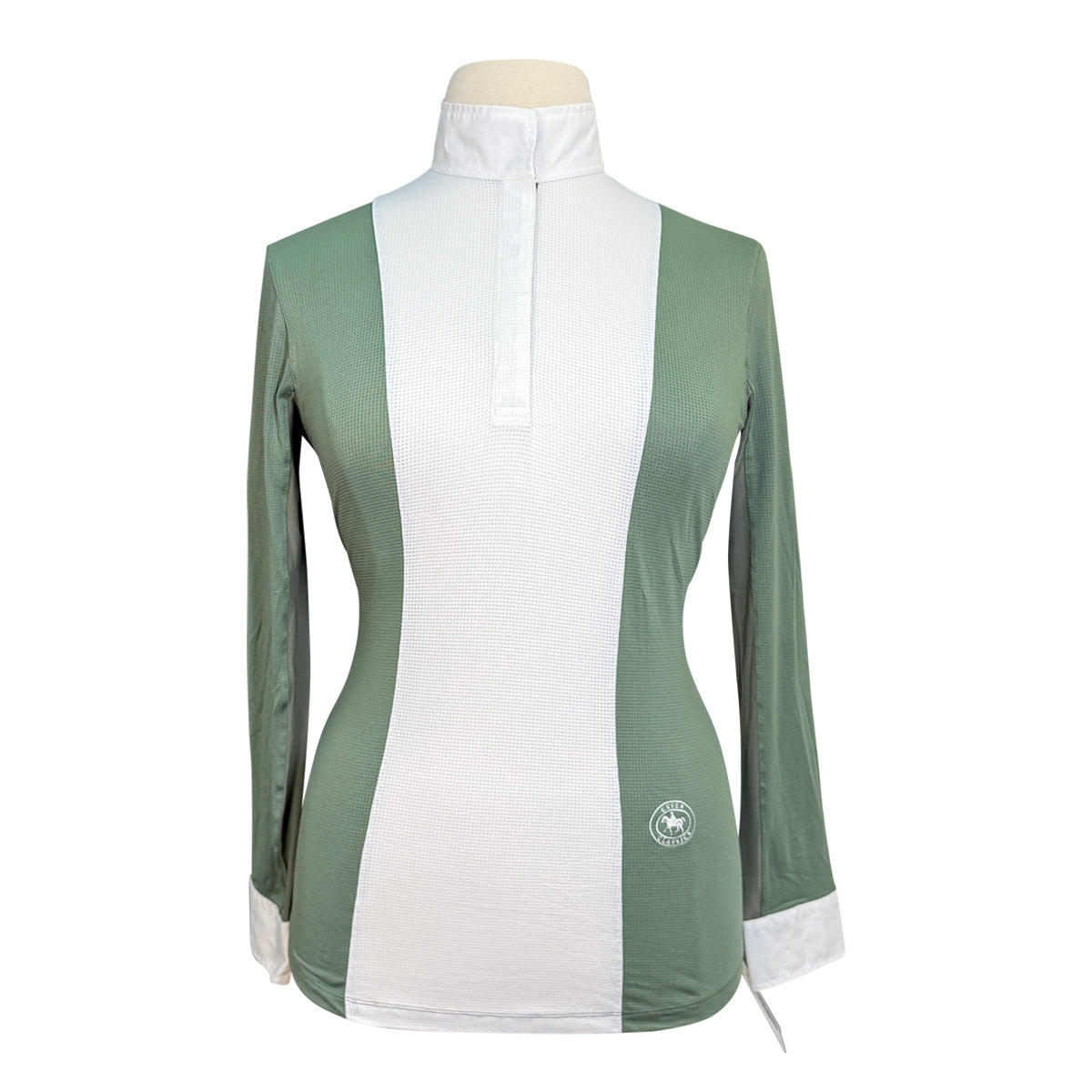 Essex Classics 'Luna Performance' Show Shirt in Green Paisley/Green 