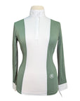Essex Classics 'Luna Performance' Show Shirt in Green Paisley/Green 