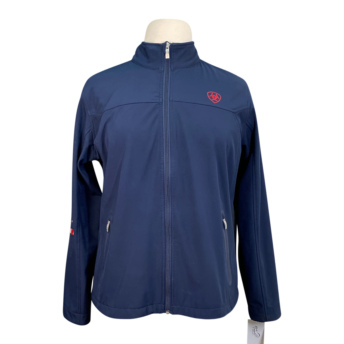 Ariat Team Softshell Jacket in Navy/Red 