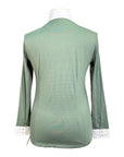 Essex Classics 'Luna Performance' Show Shirt in Green Paisley/Green 