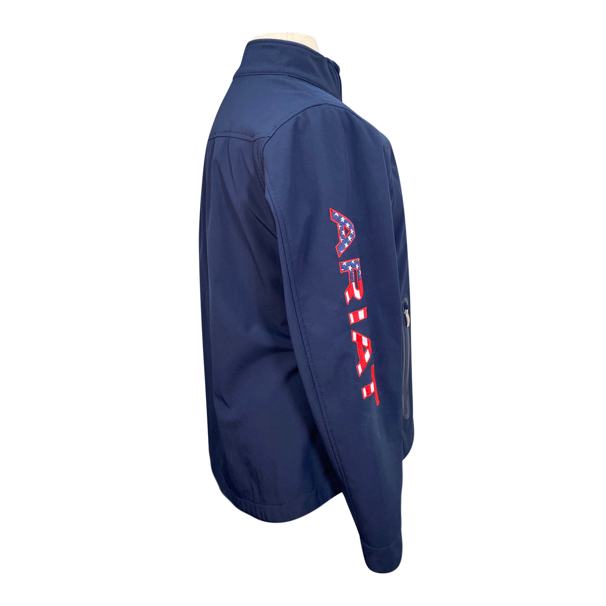 Ariat Team Softshell Jacket in Navy/Red 