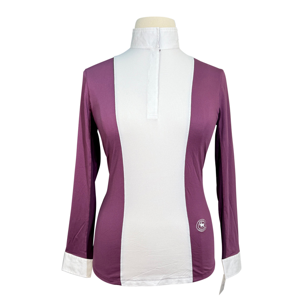 Essex Classics 'Luna Performance' Show Shirt in Stirrups/Plum