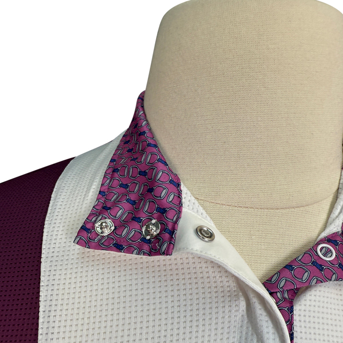 Essex Classics 'Luna Performance' Show Shirt in Stirrups/Plum