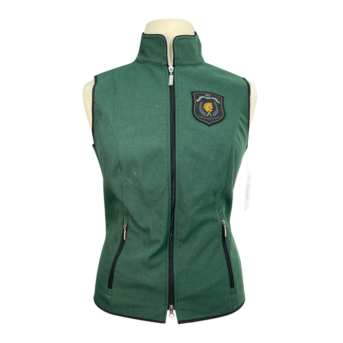 Arista Equestrian 'Workhorse' Canvas Vest in Hunter Green