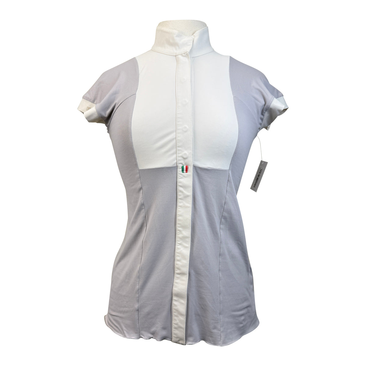 For Horses 'Aria' Technical Show Shirt in Light Grey 