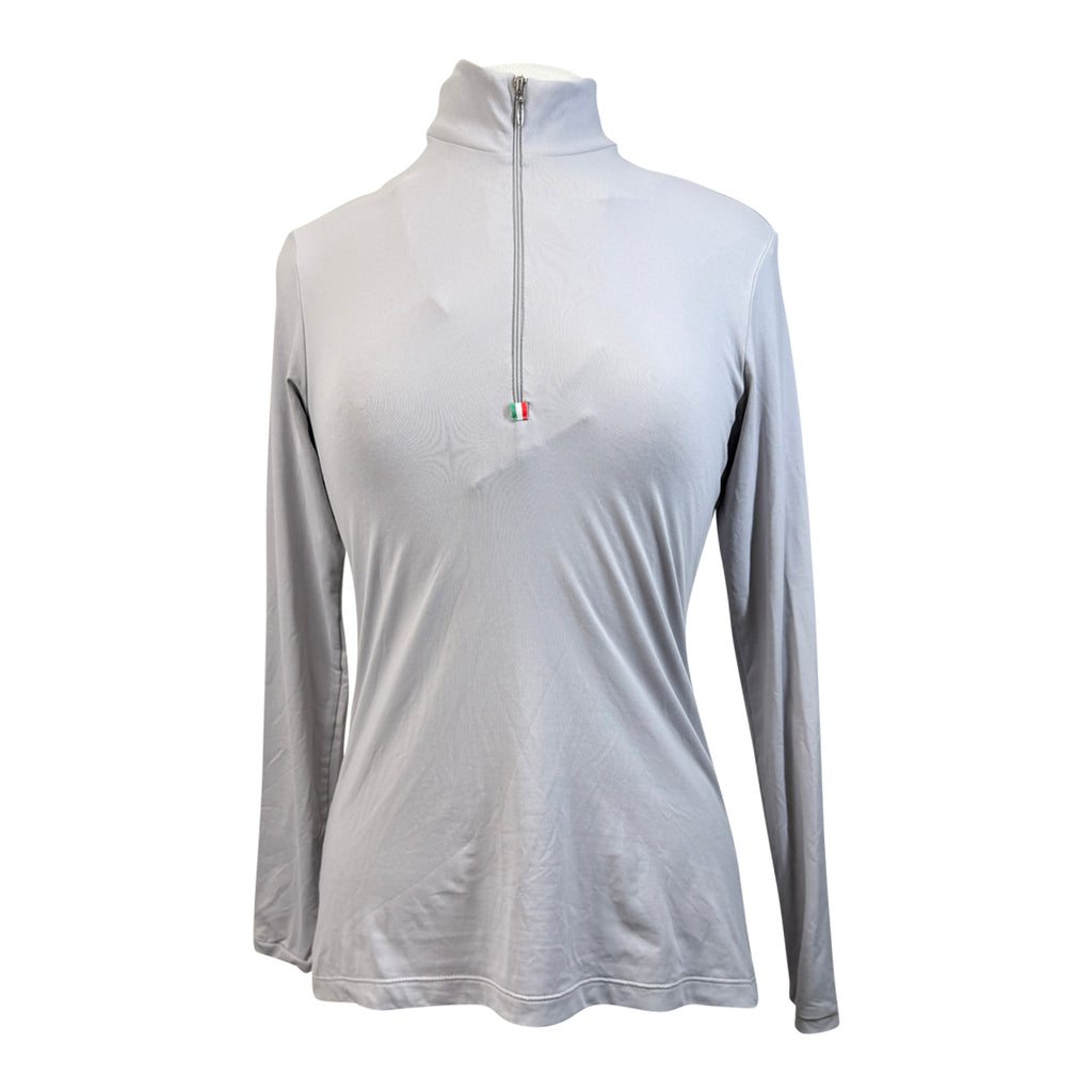 For Horses 'Gioconda' Long Sleeve Schooling Shirt in Steel Lavender 