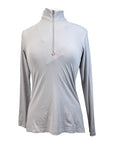 For Horses 'Gioconda' Long Sleeve Schooling Shirt in Steel Lavender 