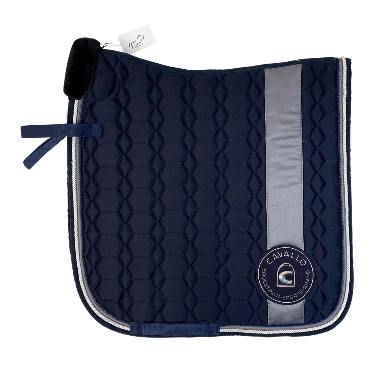 Cavallo Haruka Dressage Pad With Fleece Wither in Navy