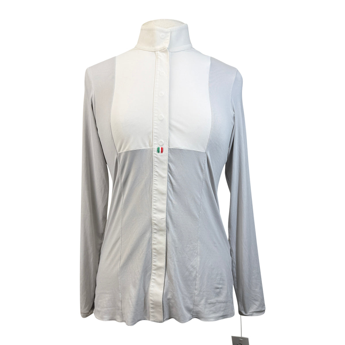 For Horses 'Alina' Technical Show Shirt in Light Grey
