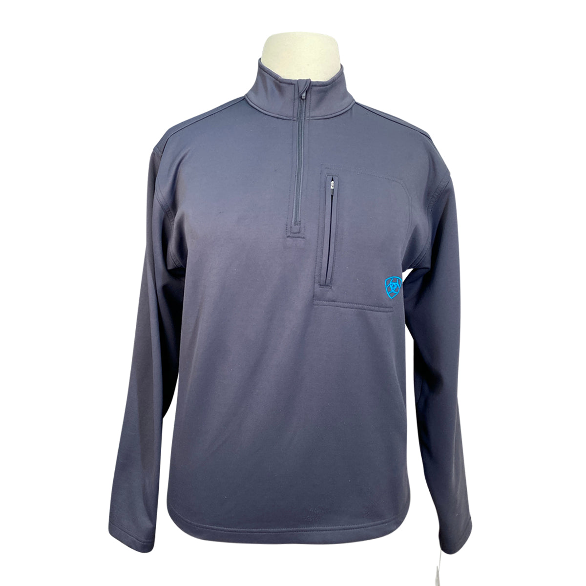 Ariat 'Tek Team Logo' 1/4 Zip Jacket in Charcoal 