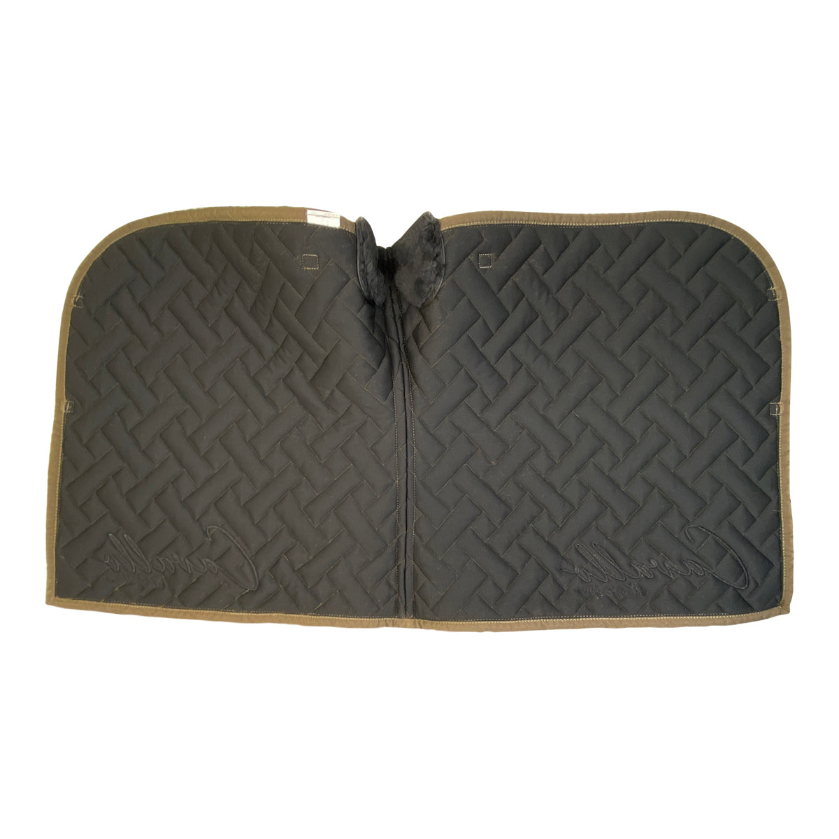 Cavallo Haruka Dressage Pad With Fleece Wither in Brown