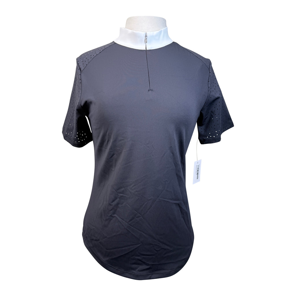 Free Ride Equestrian 'Cassidy' Short Sleeve Competition Shirt in Black