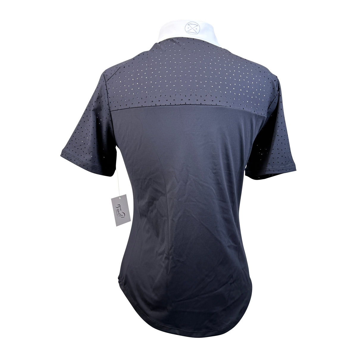 Free Ride Equestrian 'Cassidy' Short Sleeve Competition Shirt in Black