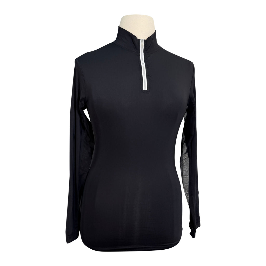 The Tack Hack Long Sleeve Schooling Shirt in Black