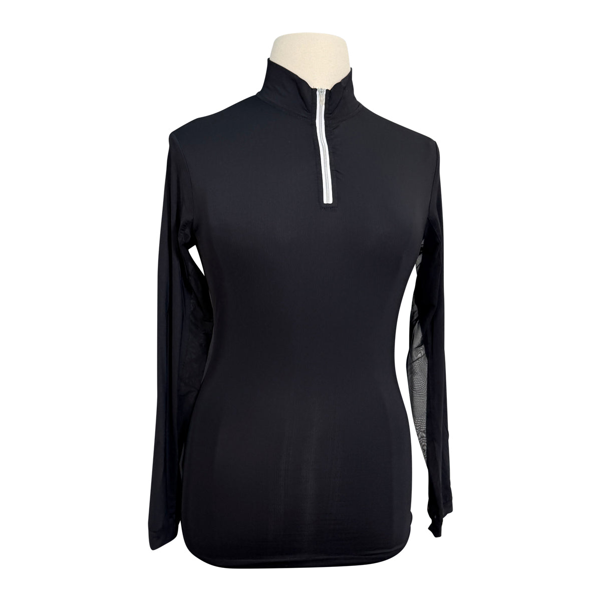 The Tack Hack Long Sleeve Schooling Shirt in Black