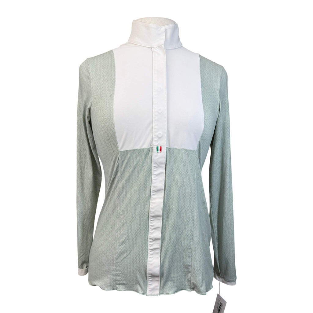 For Horses 'Alina' Technical Show Shirt in Green Bits