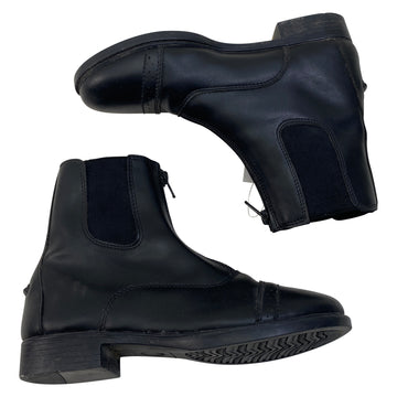Tuff Rider Starter Zip Paddock Boots in Black