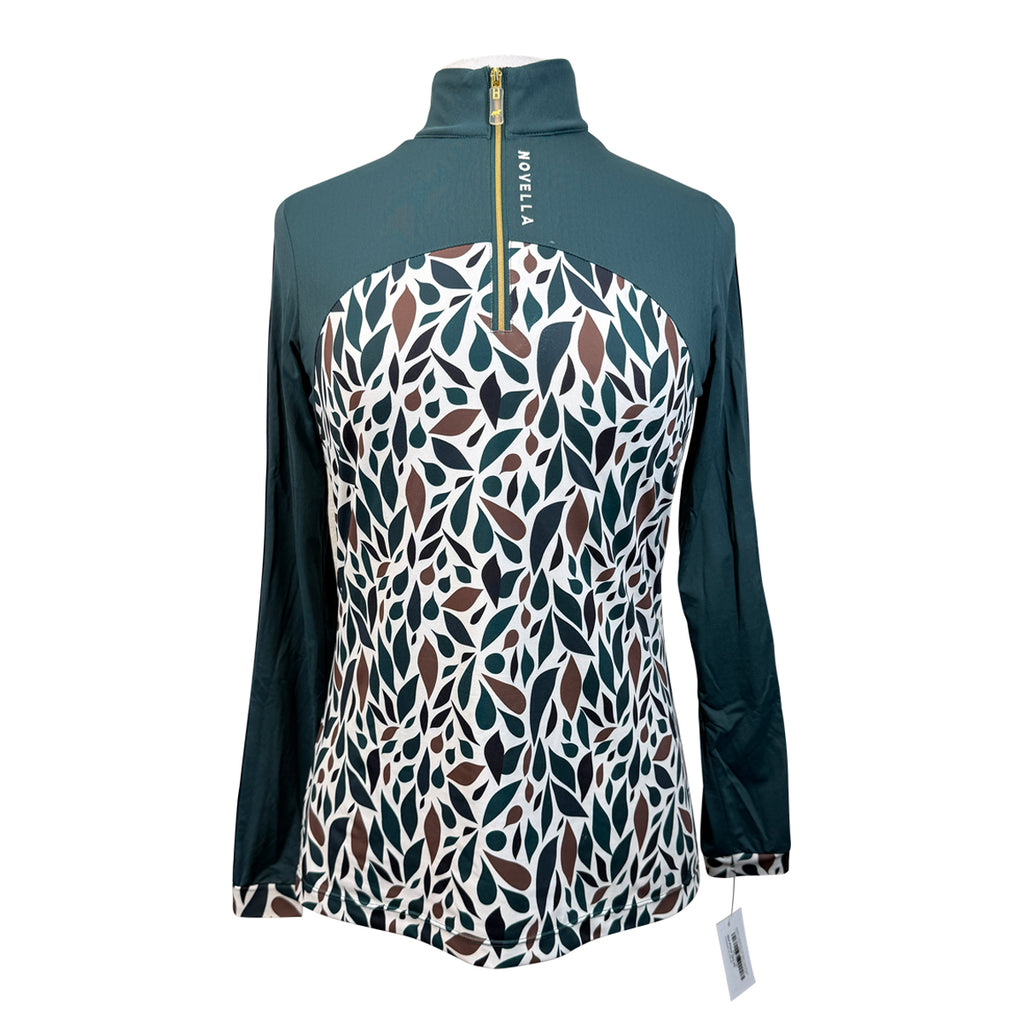 Novella Equestrian 'The Diva' Long Sleeve Shirt in Green Tadpole
