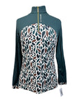 Novella Equestrian 'The Diva' Long Sleeve Shirt in Green Tadpole