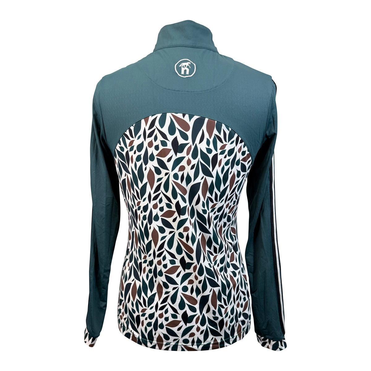 Novella Equestrian 'The Diva' Long Sleeve Shirt in Green Tadpole