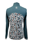 Novella Equestrian 'The Diva' Long Sleeve Shirt in Green Tadpole
