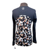 Novella Equestrian 'The Diva' Long Sleeve Shirt in Black/Autumn Floral