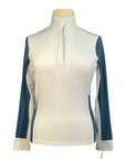 Kerrits 'Affinity' Show Shirt in White/Atlantic