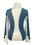 Kerrits 'Affinity' Show Shirt in White/Atlantic