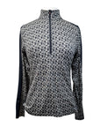Kerrits 'Ice Fil Lite' Long Sleeve Sun Shirt in Black/Horseshoes