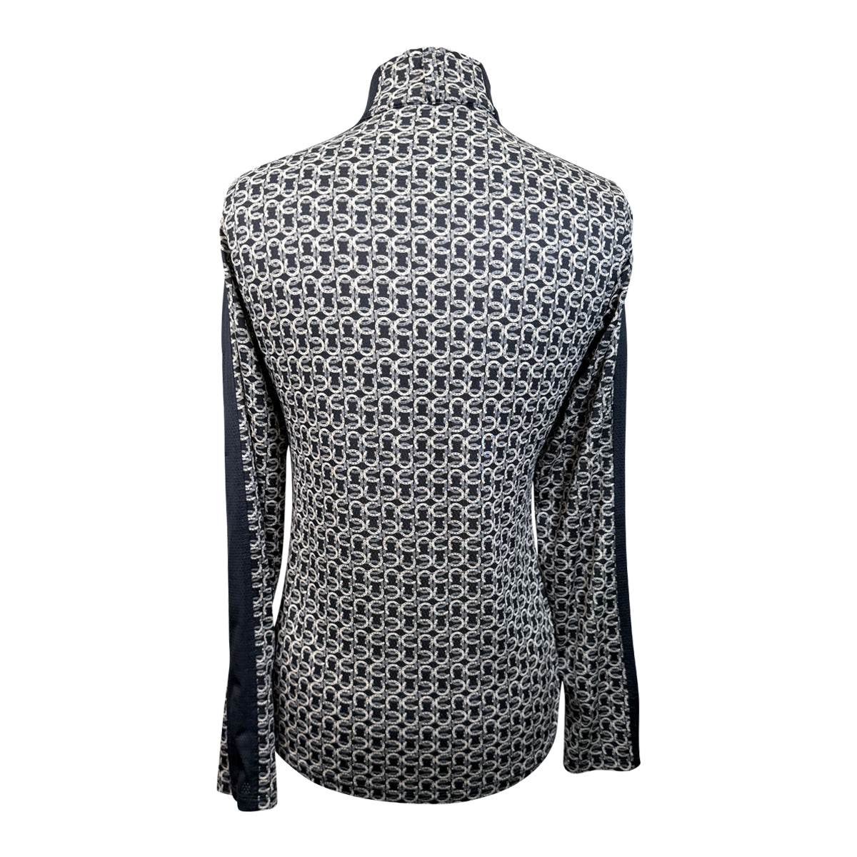 Kerrits 'Ice Fil Lite' Long Sleeve Sun Shirt in Black/Horseshoes