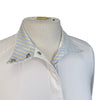 Essex Classics Beacon Hill Talent Yarn Long Sleeve Show Shirt in White/Madison - Women's XL