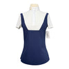 Rider's Gene Short Sleeve Jersey Competition Polo in Navy/White
