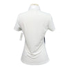Rider's Gene Short Sleeve Jersey Competition Polo in Navy/White