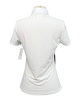 Rider's Gene Short Sleeve Jersey Competition Polo in Navy/White