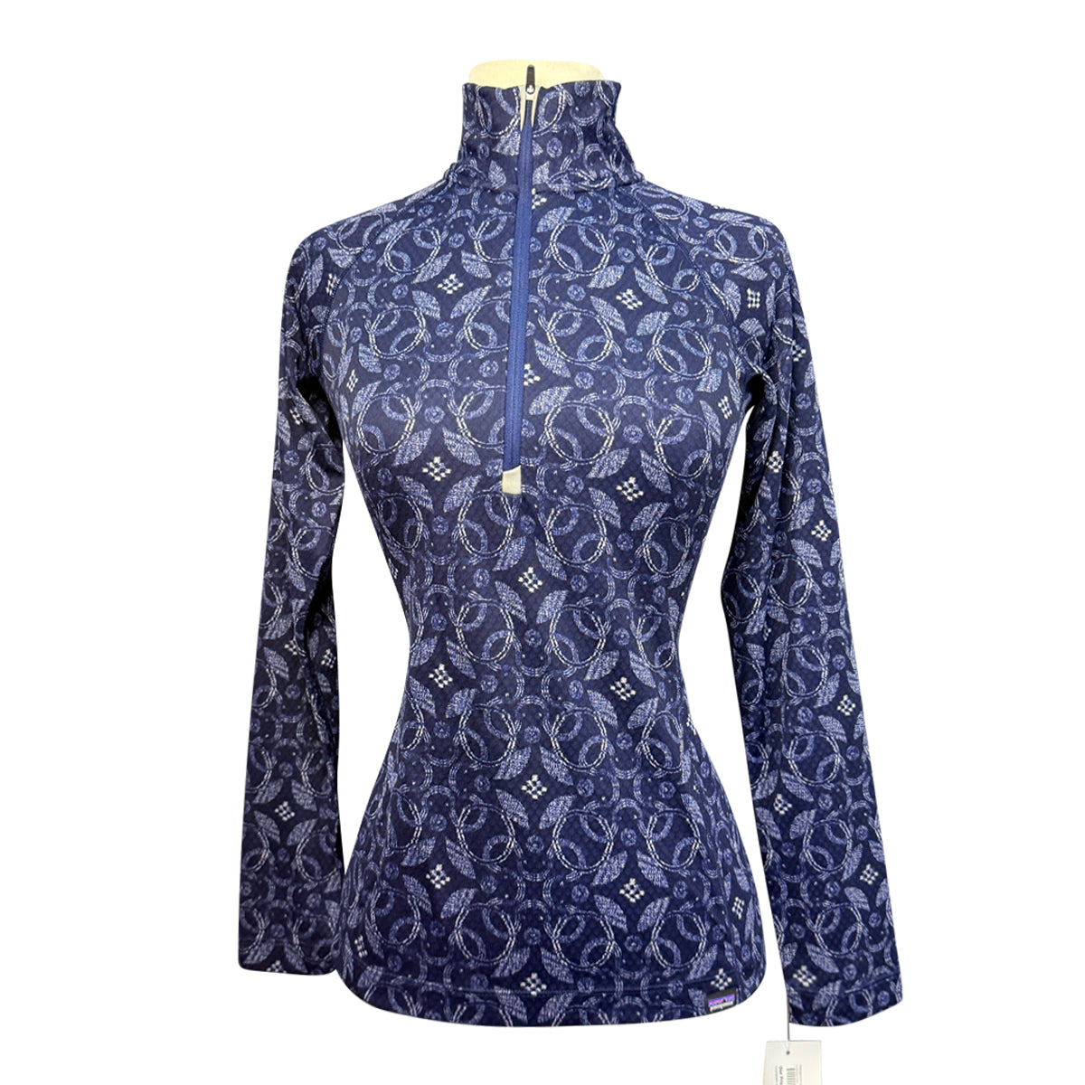 Patagonia Capilene Midweight Zip-Neck in Navy Geo