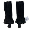 Perri's Suede Zipper Half Chaps in Black