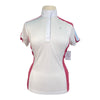 Ariat 'Aptos Block' Shirt in White/Raspberry 