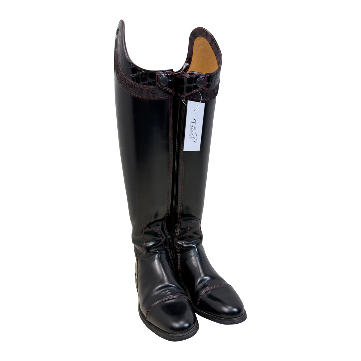 Kingsley &#39;Capri&#39; Dressage Boots in Black/Burgundy
