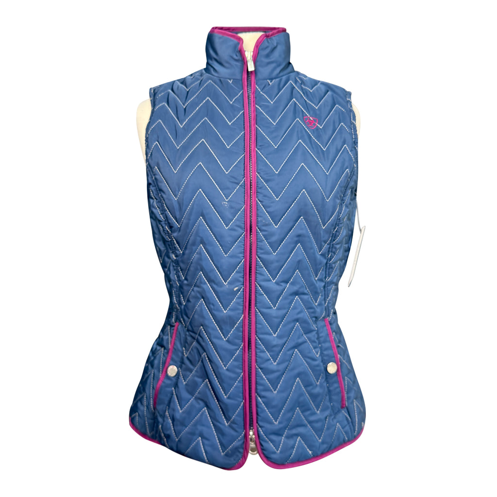 Ariat 'Ashley' Vest in Navy/Plum