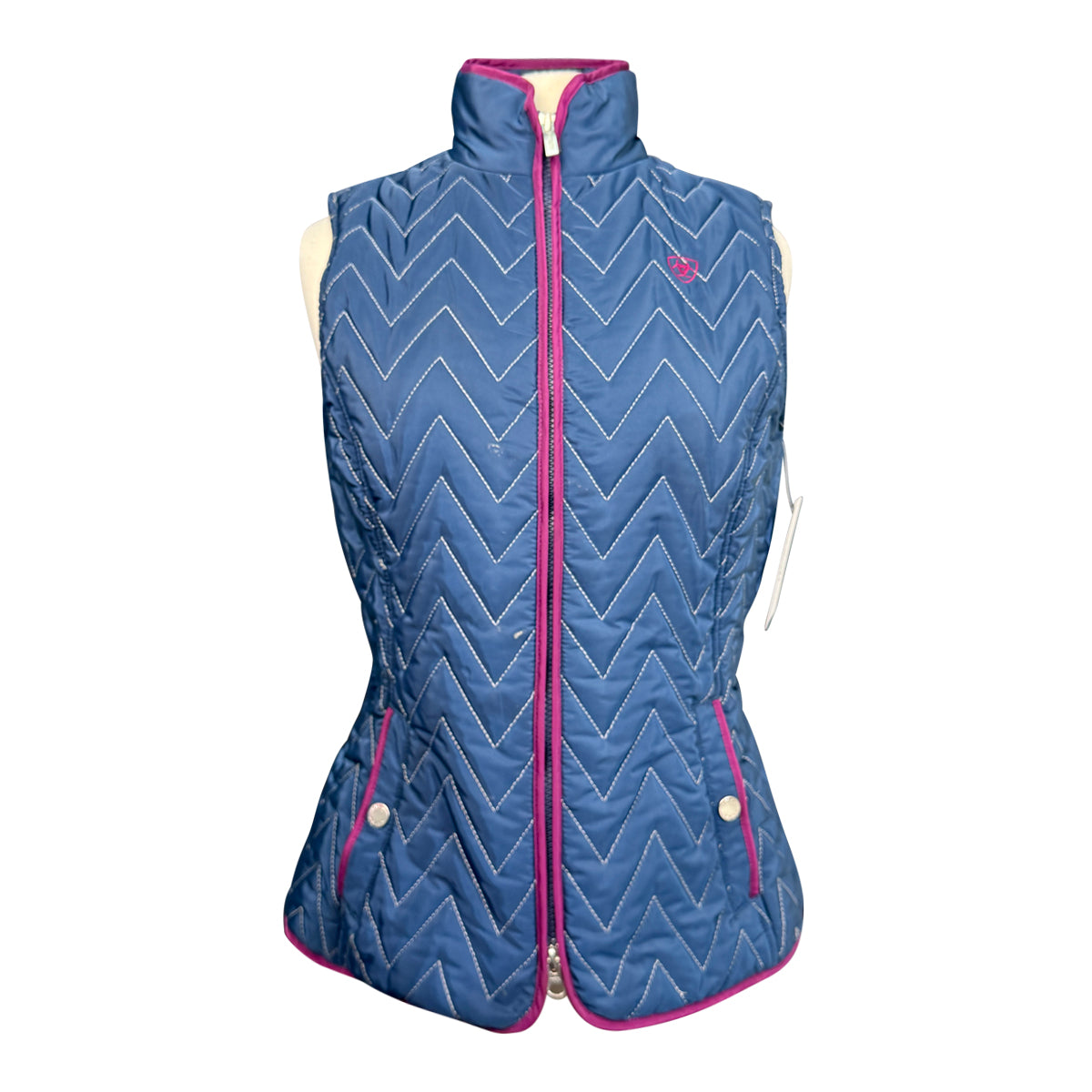 Ariat 'Ashley' Vest in Navy/Plum