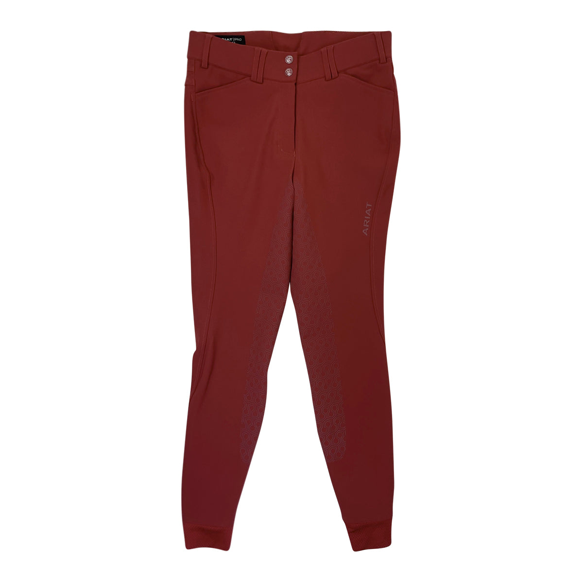 Ariat 'Tri Factor Grip' Full Seat Breeches in Rust