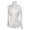 Essex Classics L/S Talent Yarn Show Shirt in White/Camo