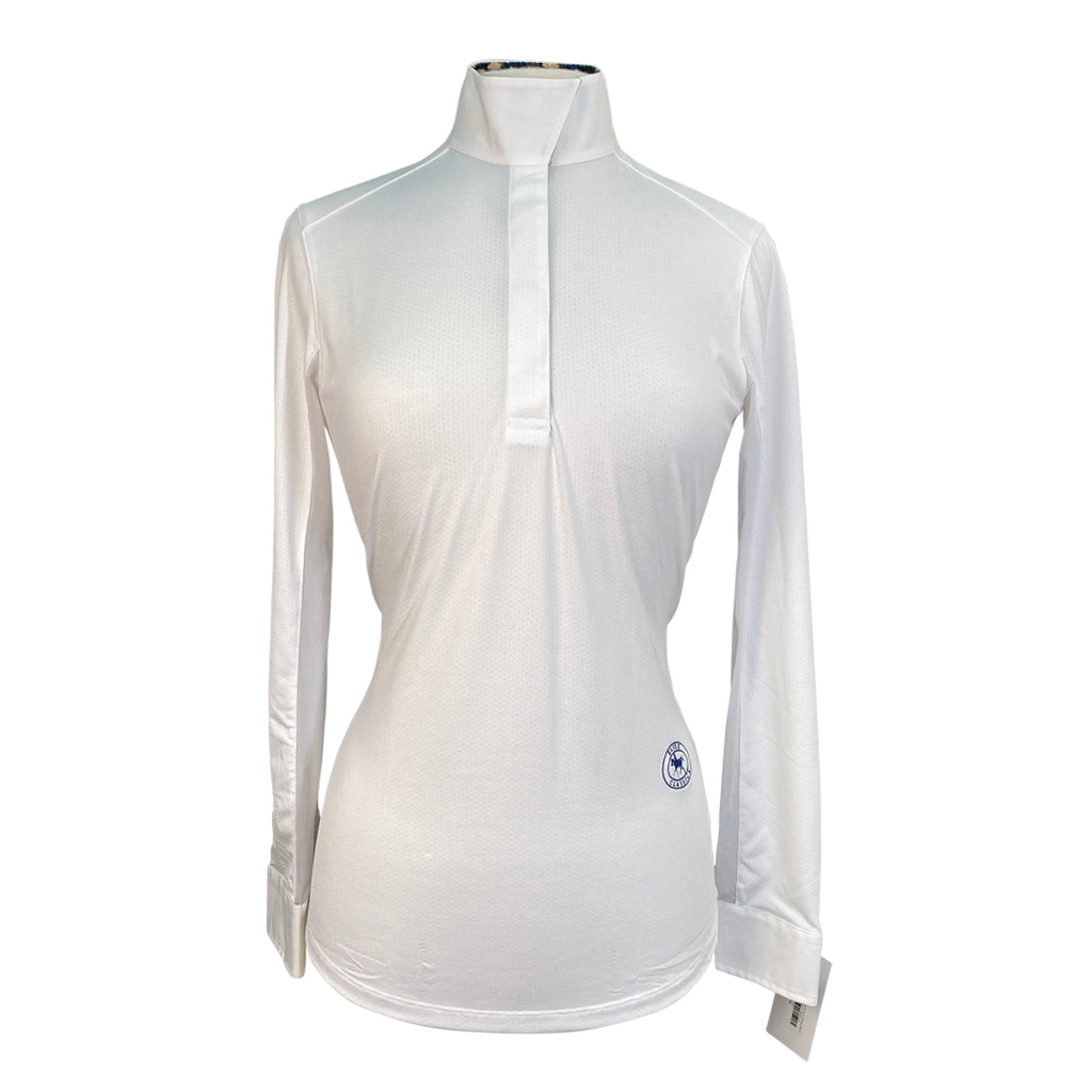 Essex Classics L/S Talent Yarn Show Shirt in White/Camo