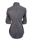 Goode Rider Ideal Top in Black/White Stripes