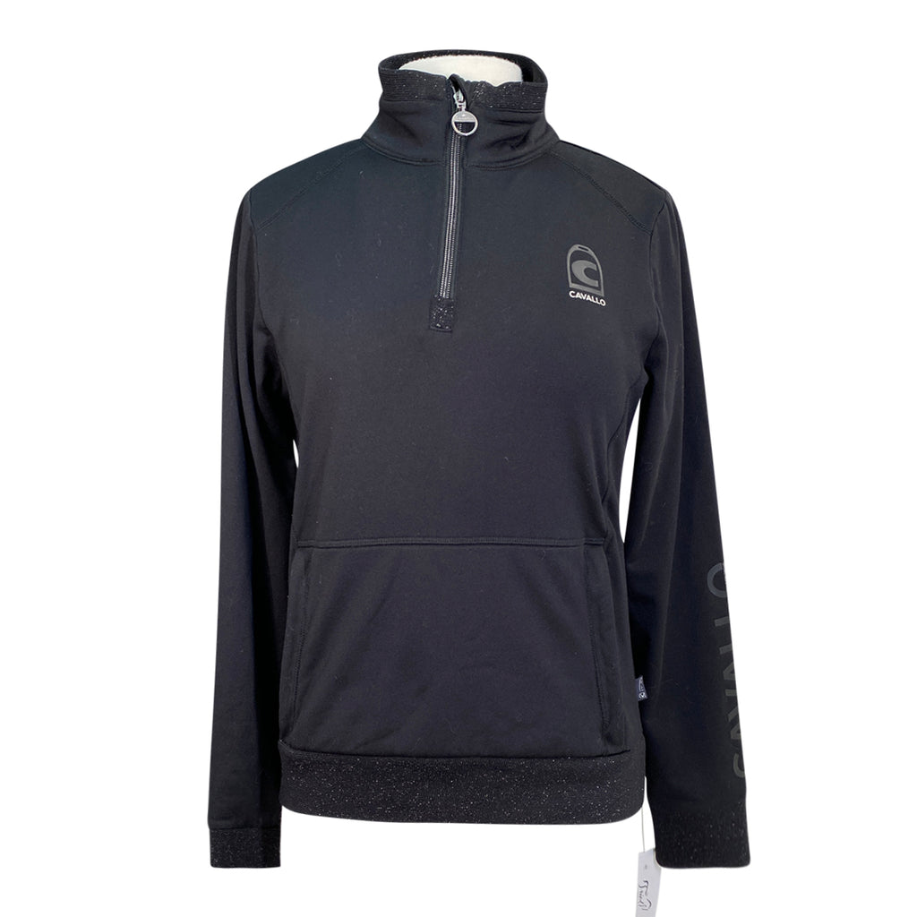 Cavallo 1/4 Zip Sweatshirt in Black
