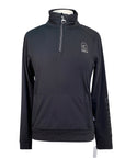 Cavallo 1/4 Zip Sweatshirt in Black