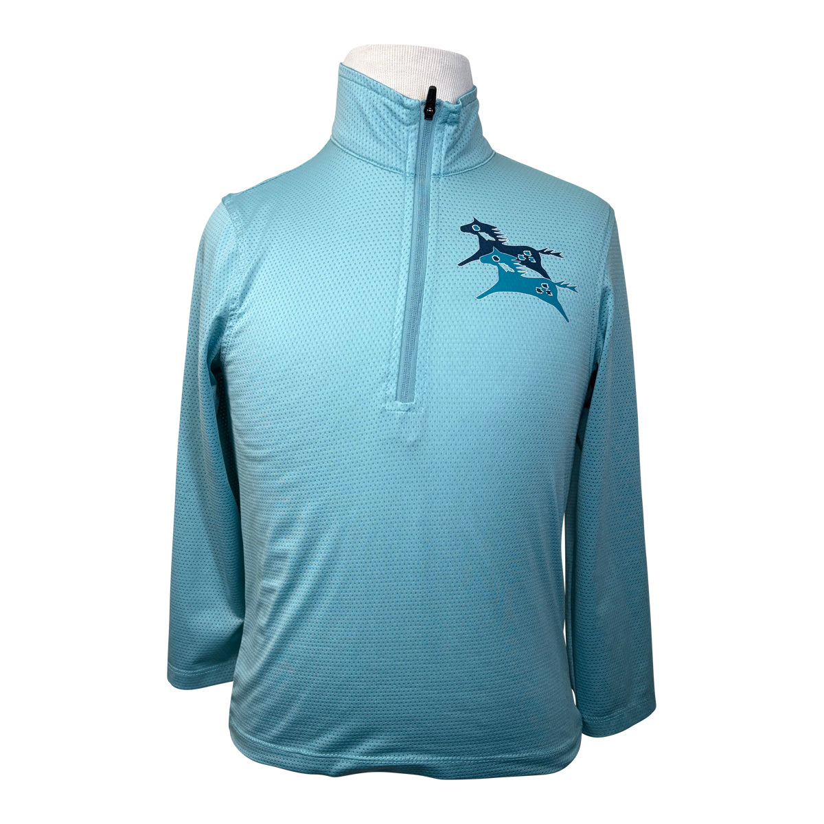 Kerrits Kids 'Ice Fil Lite' Long Sleeve Shirt in Marine